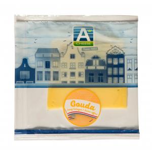 2 slices Gouda young matured cheese